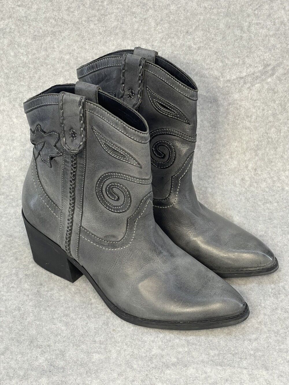 Carlos by Carlos Santana Women's (Sz 6.5) Austin Ankle Boot, Grey, $149